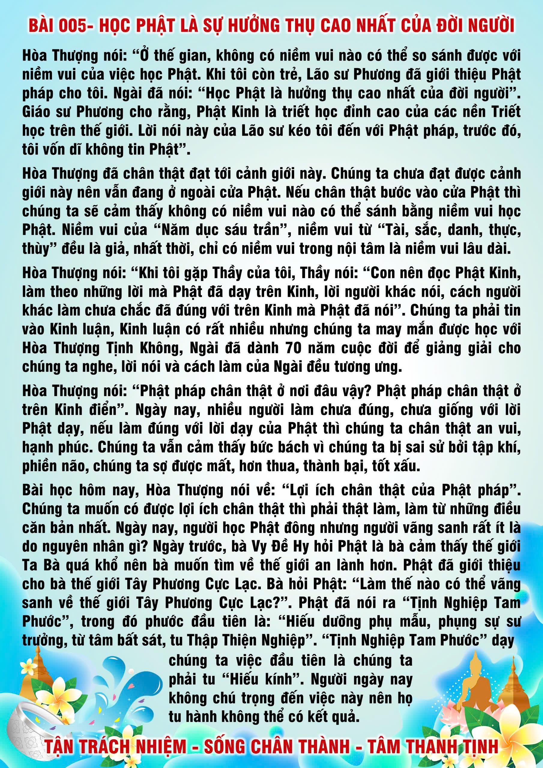 5 · PHTT - Học Phật Là Sự Hưởng Thụ Cao Nhất Của Đời Người - 5